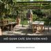 mở quán cafe sân vườn nhỏ​