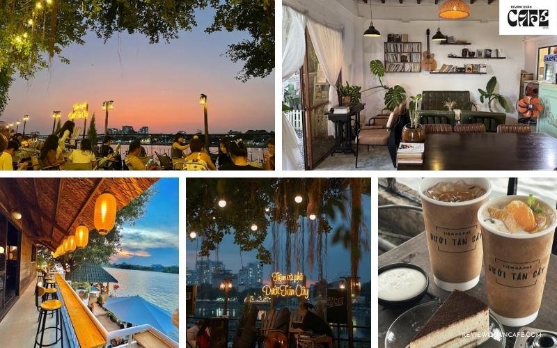 Top 7 quán cafe Bình Thạnh view Landmark rooftop cực chill Không gian và thức uống tại Tiệm Cà Phê Dưới Tán Cây