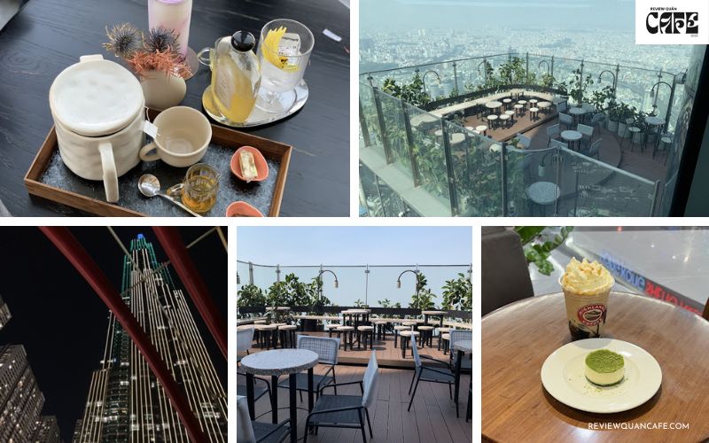 Top 7 quán cafe Bình Thạnh view Landmark rooftop cực chill Ngắm nhìn khung cảnh xung quanh Landmark 81 tại Highland Vincom Tân Cảng
