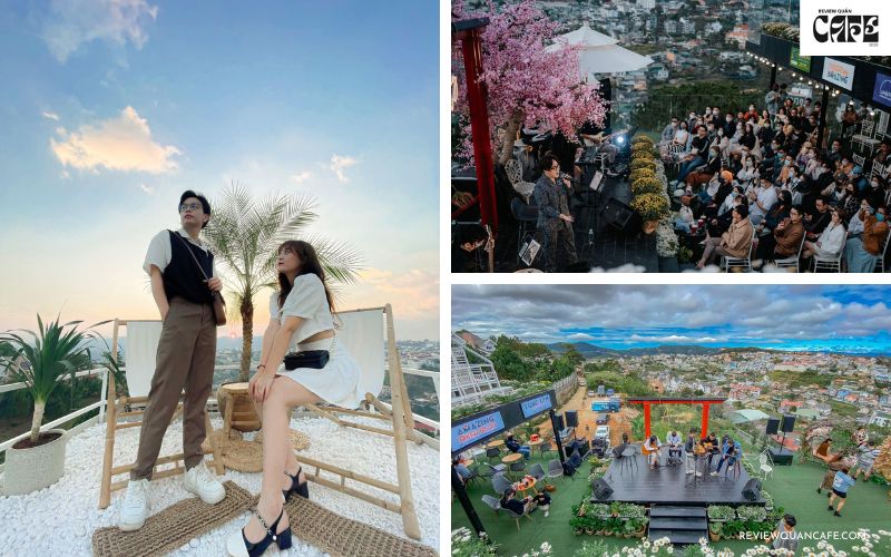TOP 18 quán cafe đẹp ở Đà Lạt được giới trẻ check-in nhiều nhất Dalat Golf Cafe view ngắm thành phố