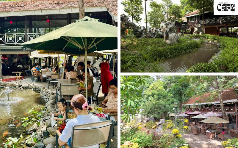 Review quán cafe Vườn Đá: Không gian xanh mát bên Đầm Sen Không gian cafe Vườn Đá xanh mát, thoáng đãng