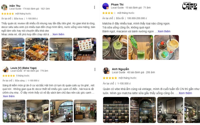 Review Giang Cafe: Quán cà phê sách đẹp, yên tĩnh ở quận 10 Đánh giá của khách hàng về Giang Cafe