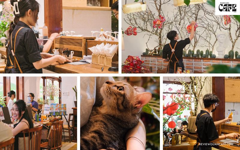 Oromia Coffee & Lounge Quận 1 - Cafe sân vườn giữa lòng Sài Gòn Nhân viên tại quán khá thân thiện và luôn sẵn sàng hỗ trợ hết mình